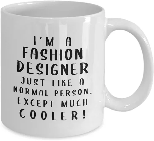 Vista 2 de Im a Fashion Designer Taza de café taza de té - Regalos para artista textil diseño de ropa estilista industria divertida linda idea de apreciación