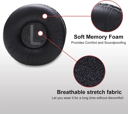 Vista 3 de Almohadillas de repuesto para JBL Tune 510BT 520BT 570BT 660NC 670NC 500BT 450BT 460BT y Live 460NC 670NC y JR310BT JR300BT y Junior 320BT y Sony