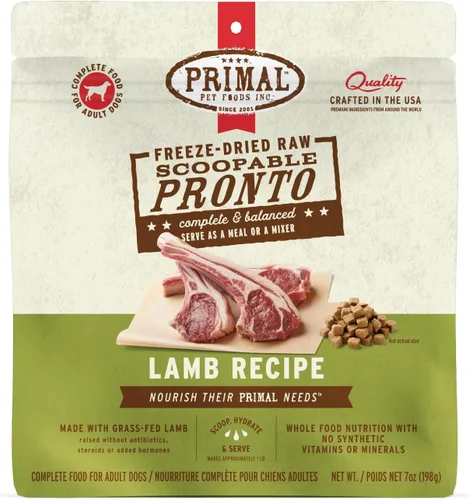 Vista 27 de Primal Comida para Perros Cachorro Liofilizada, Pronto Mini Nuggets; Sirva con Cuchara, Comida Completa y Equilibrada; También Use Como Tapa