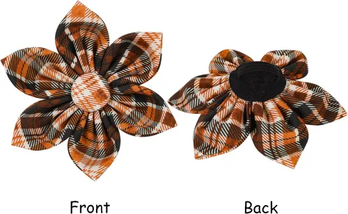 Vista 61 de Lionet Paws Collar de perro de Halloween con corbatín, bonito collar de algodón ajustable con hebilla de metal para perros pequeños, medianos y A