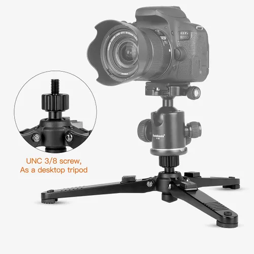 Vista 6 de Koolehaoda - Base monopie con patas plegables rápidas para video DSLR