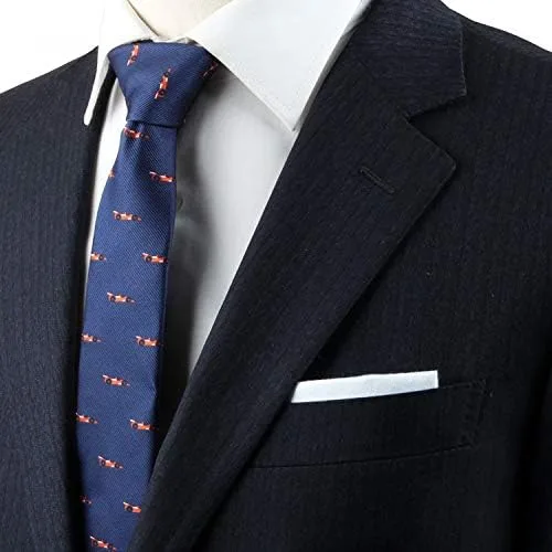 Vista 2 de AUSCUFFLINKS Corbatas deportivas y especiales Corbatas para hombres Lazos tejidos ajustados para el cuello Regalo para colega de trabajo