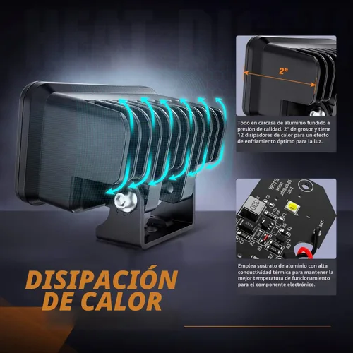 Vista 9 de Nilight 2 cápsulas LED de motocicleta de 3 pulgadas, 1300 lúmenes, luz de conducción EMC integrada, súper foco antiniebla todoterreno, luz auxiliar