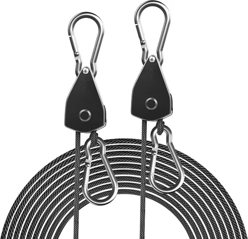Vista 15 de 2 correas de amarre con trinquete para kayak, fijar canoa en portaequipajes, senderismo, campamento, navegación, actividades acuáticas, gancho