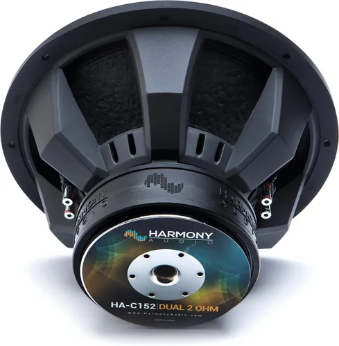Vista 6 de Harmony Audio HA-C152 Car Stereo Competition Carbon 15" Sub 2800W Dual 2 Ohm Subwoofer Nuevo