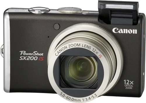 Vista 3 de Canon PowerShot SX200IS - Cámara digital de 12 MP con zoom estabilizado de imagen óptica de gran angular 12x y pantalla LCD de 3,0 pulgadas (Negro)