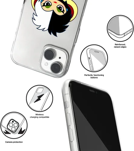 Vista 3 de ERT GROUP Funda para Apple iPhone 14 Plus, diseño original y oficial de Disney, Cruella 006, adaptado de manera óptima a la forma del teléfono