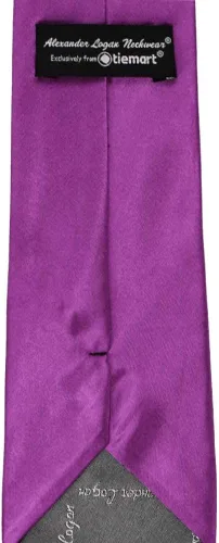 Vista 416 de tiemart Corbata de color sólido para hombre Longitud estándar