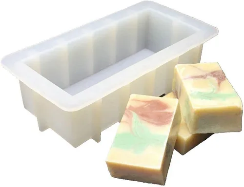 Vista 11 de Moldes de jabón para hacer jabón, paquete de 2 moldes de silicona para jabón, molde de jabón hecho a mano, rectangular, ovalado y formas de flores