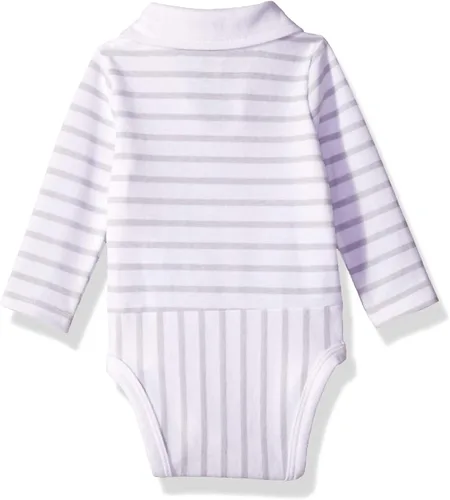 Vista 2 de Hanes Ultimate Baby Flexy - Conjunto de 2 piezas pantalón con body polo de manga larga