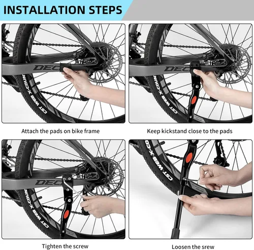 Vista 5 de ROCKBROS Soporte de bicicleta ajustable para bicicleta de 22 a 28 pulgadas