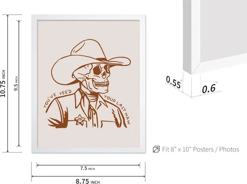 Vista 231 de Poster Master Póster de You've Yeed Your Last Haw - Impresión retro de vaquero marrón - Arte occidental - Arte moderno - Arte del salvaje oeste