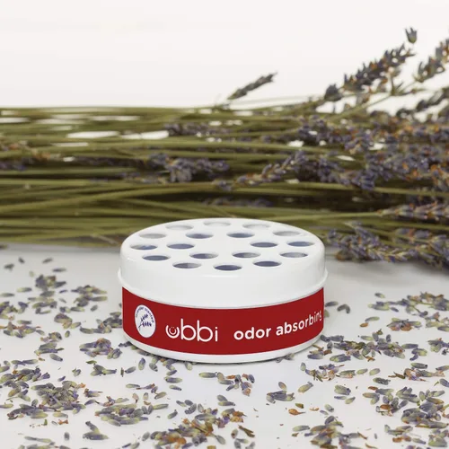 Vista 4 de Ubbi Gel eliminador absorbente de olores para mascotas, ambientador de aroma sólido a lavanda, suministro para 12 semanas