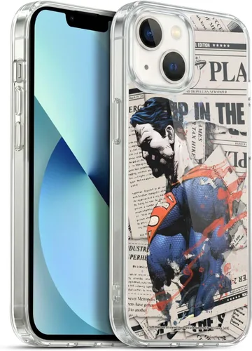 Vista 56 de Head Case Designs Officially Licensed Superman DC Comics Collage 80th Anniversary Gel Case [Military Grade Protection] Compatible with Apple iPhone