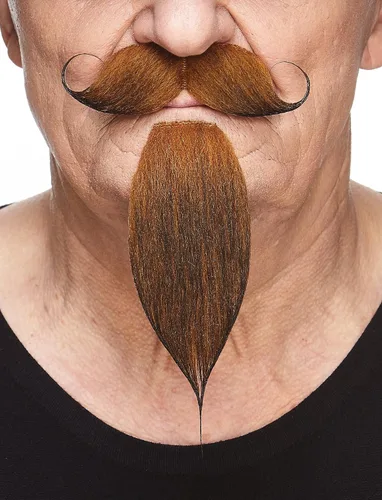 Vista 35 de Mustaches Self-Adhesive Stick On Fake Handlebar for Adults Negro