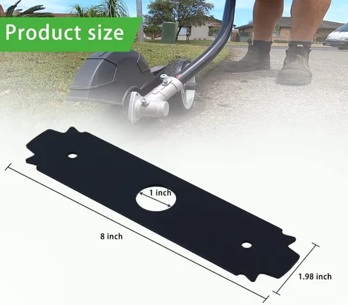 Vista 5 de Edger Blade AC04215 - Cuchilla dentada de acero de 8 pulgadas, orificio central de 1 pulgada, compatible con accesorio Ryobi Expand-It, compatible