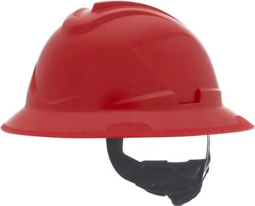 Vista 3 de MSA V-Gard C1 Casco de Ala Completa con Barrera Térmica de Enfriamiento ReflectIR y Suspensión Fas-Trac III - Utiliza Características