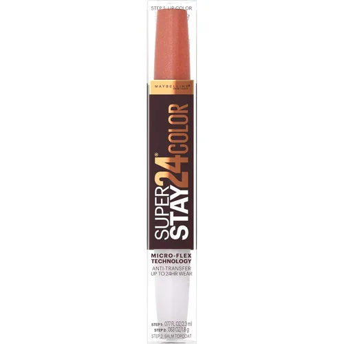 Vista 3 de Maybelline SuperStay 24, lápiz labial líquido de 2 pasos, Edición Café, Hushed Hazelnut 330 AVELLANA HUSHED