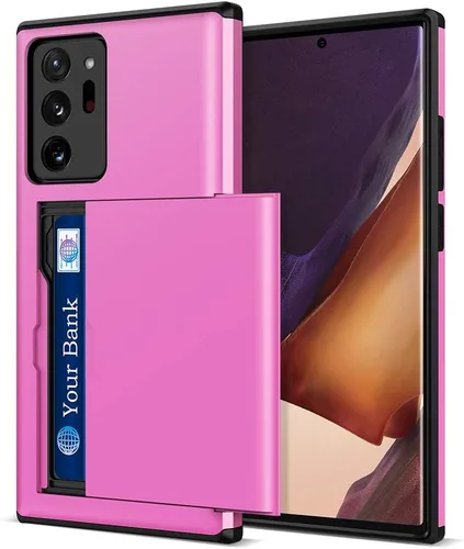 Vista 9 de Jiunai - Funda para Samsung Galaxy Note 20 Ultra, tarjetero y cartera, color negro Hybrid Dual Layer Protective Drop Protection Anti Scratch Cell
