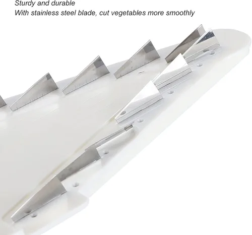 Vista 6 de Cortador de mandolina para cocina, picador de verduras ajustable, frutas, rallador de queso, rebanador de papas fritas, rebanador de alimentos