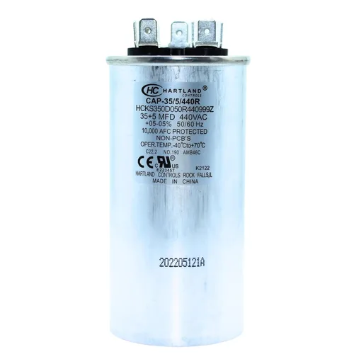 Vista 8 de HVAC Genius - Condensador de 5 condensadores MFD de 370 o 440 VCA 5uf de funcionamiento ovalado para motor de ventilador, condensador de soplador