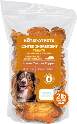 Vista 14 de hotspot pets Golosinas de carne de pulmón para perros, bolsa grande de 1 libra, tostado lento, totalmente naturales, deshidratadas, golosinas