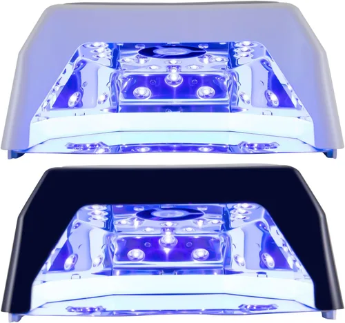 Vista 8 de Lámpara de uñas LED UV, inalámbrica, 72 W, luces UV para uñas de gel con ventilador, secador de uñas recargable (negro)