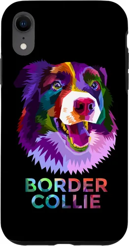 Vista 8 de Funda para iPhone 14 Colorida Mighty Border Collie de raza de perro