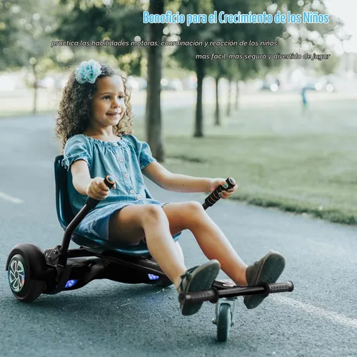 Vista 6 de Hoverboard Seat Attachment 265lbs Capacity, 26"-34.5" Adjustable Length Hover Board Go Kart Accessory w/Comfortable&Sturdy Seat,Go Cart Compatible