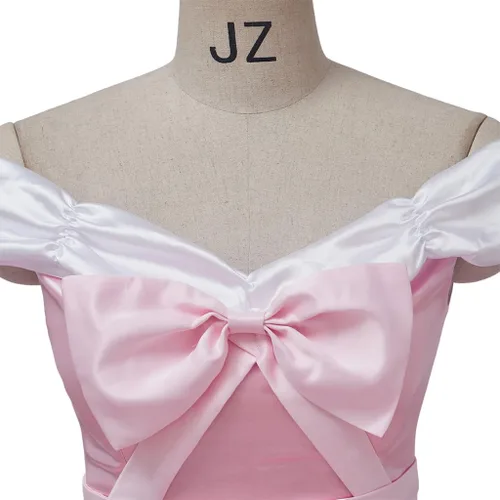 Vista 6 de Disfraz de princesa rosa para mujer, vestido de princesa