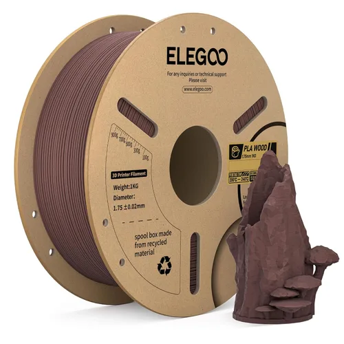 Vista 44 de ELEGOO Paquete de filamento PLA Plus negro 10KG, filamento para impresora 3D PLA+ resistente de 1.75mm precisión dimensional +/- 0.02mm, paquete