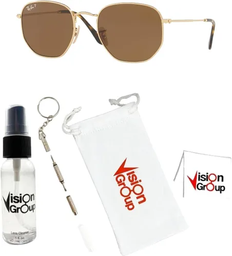 Vista 2 de Ray-Ban RB3548N Gafas de sol hexagonales + paquete de accesorios Vision Group