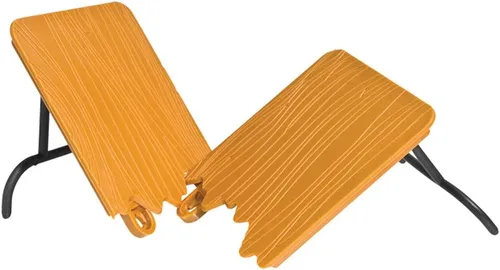 Vista 2 de Mesa rompible marrón para figuras de acción de lucha libre