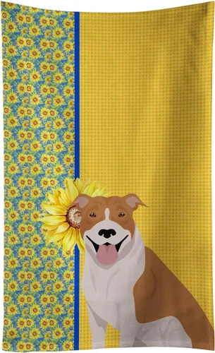 Vista 199 de Caroline's Treasures WDK5313KTWL - Toalla de cocina con diseño de girasoles de verano, color negro y tostado, Airedale Terrier, toalla de mano