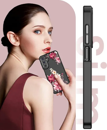 Vista 7 de Funda para Samsung A15 5G con protector de pantalla de vidrio templado, Galaxy A15 5G [protección de grado militar] TPU suave y policarbonato duro