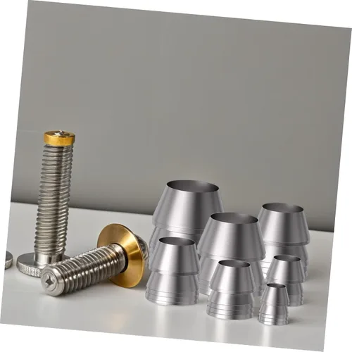 Vista 4 de Housoutil 7 Uds. Accesorios para exteriores, herramientas para madera, cónica, mango de hacha, mango de hacha de madera, cuñas de refuerzo