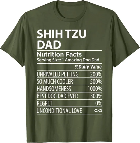 Vista 53 de Shih Tzu Dad - Camiseta divertida para dueño de perro Shih Tzu, Negro
