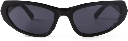 Vista 2 de SORVINO Gafas de sol de moda envolventes para hombres y mujeres, gafas de sol ovaladas deportivas de moda, gafas futuristas, Negro marco Grey Lens