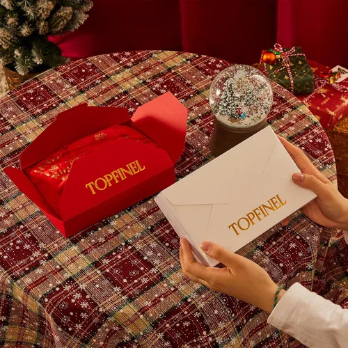 Vista 8 de Topfinel Juego de 2 fundas de almohada de Navidad de 12 x 20 pulgadas, fundas de almohada lumbar doradas, fundas de almohada lumbar, fundas de Crema