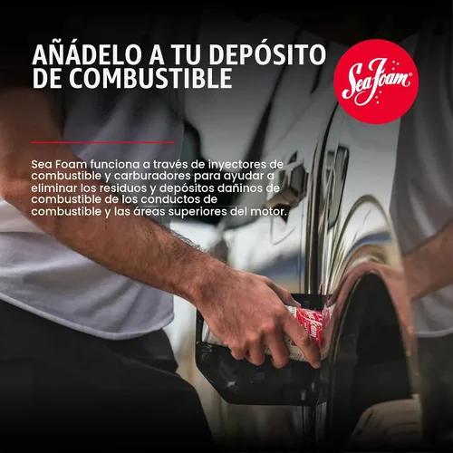 Vista 3 de Tratamiento de motor de espuma marina Tratamiento de combustible y aceite, 16 oz+14 oz