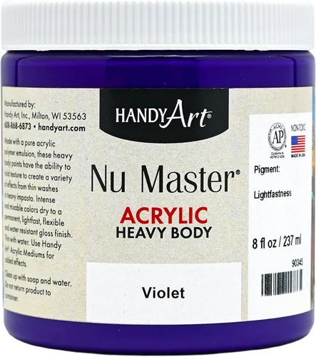 Vista 17 de Handy Art Nu Master - Pintura acrílica de cuerpo pesado, 8 onzas, color rojo brillante
