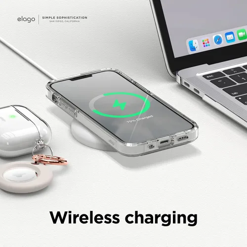 Vista 7 de elago Funda híbrida transparente compatible con iPhone 13 Mini (5.4 pulgadas), tecnología híbrida de PC + TPU, reducción del amarilleo, protección