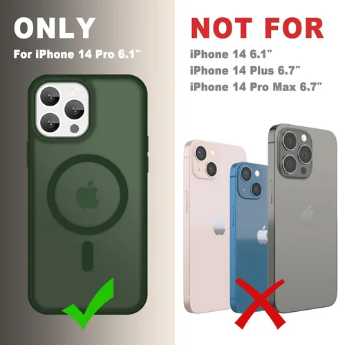 Vista 1617 de Funda para Google Pixel 10 Pro XL, cubierta magnética mate, color negro Fit for MagSafe, Screen Protector included, Shockproof Military Grade