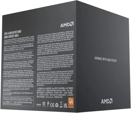 Vista 6 de AMD Procesador de escritorio desbloqueado Ryzen 7 7700 de 8 núcleos y 16 hilos