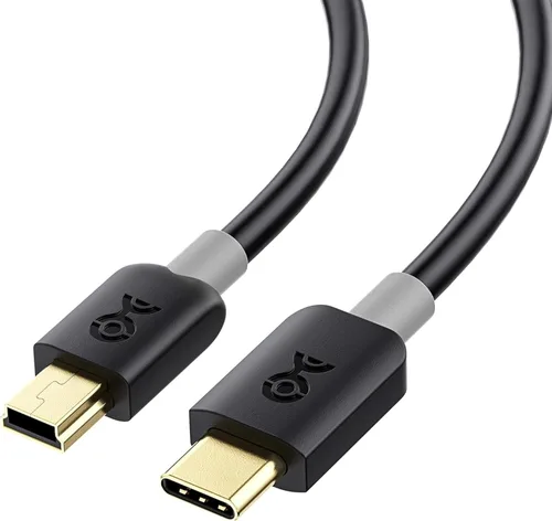 Vista 8 de Cable Matters Cable mini USB a USB C, 6.6 pies, datos de 480 Mbps, carga de 15 W, cable USBC a MiniUSB para controlador de juegos, cámara, GPS, Dash