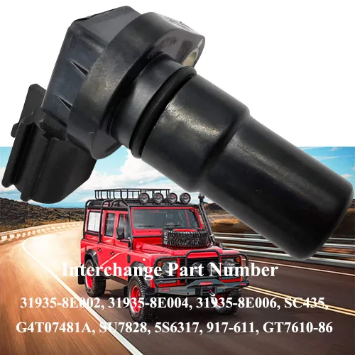 Vista 6 de 2 piezas 31935-8E007 31935-8E006 Entrada Salida Vehículo Sensor de Velocidad de Transmisión Reemplazo para Nissa-n Altima Maxima Murano Pathfinder