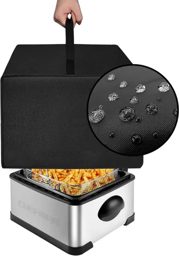 Vista 4 de Cubierta para freidora de alta resistencia, impermeable, resistente al calor, funda de nailon para Hamilton Beach Electric/para Elite Gourmet
