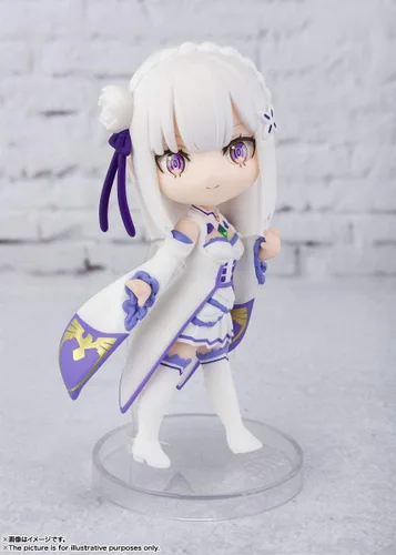 Vista 4 de TAMASHII NATIONS - Re:Zero − Comienza la vida en otro mundo - Emilia, Bandai Spirits Figuarts mini figura de acción