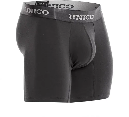 Vista 2 de Mundo Unico Calzoncillos tipo bóxer para hombre Algodón (Estados Unidos, Alpha, L, regular, regular, gris oscuro)