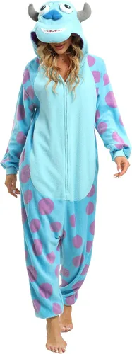 Vista 8 de BGOKTA Pijama de animal de Halloween para adultos, disfraz de cosplay, ropa para el hogar, una pieza Lty1-p